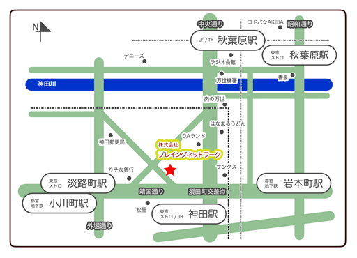 株式会社プレイングネットワーク地図 株式会社プレイングネットワーク地図